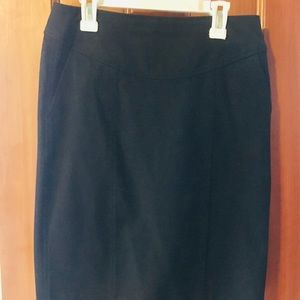 Banana Republic High-Waisted Black Pencil Skirt